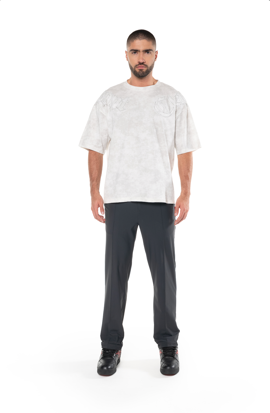 AFFANNO OVERSIZED T-SHIRT MEN CREAM