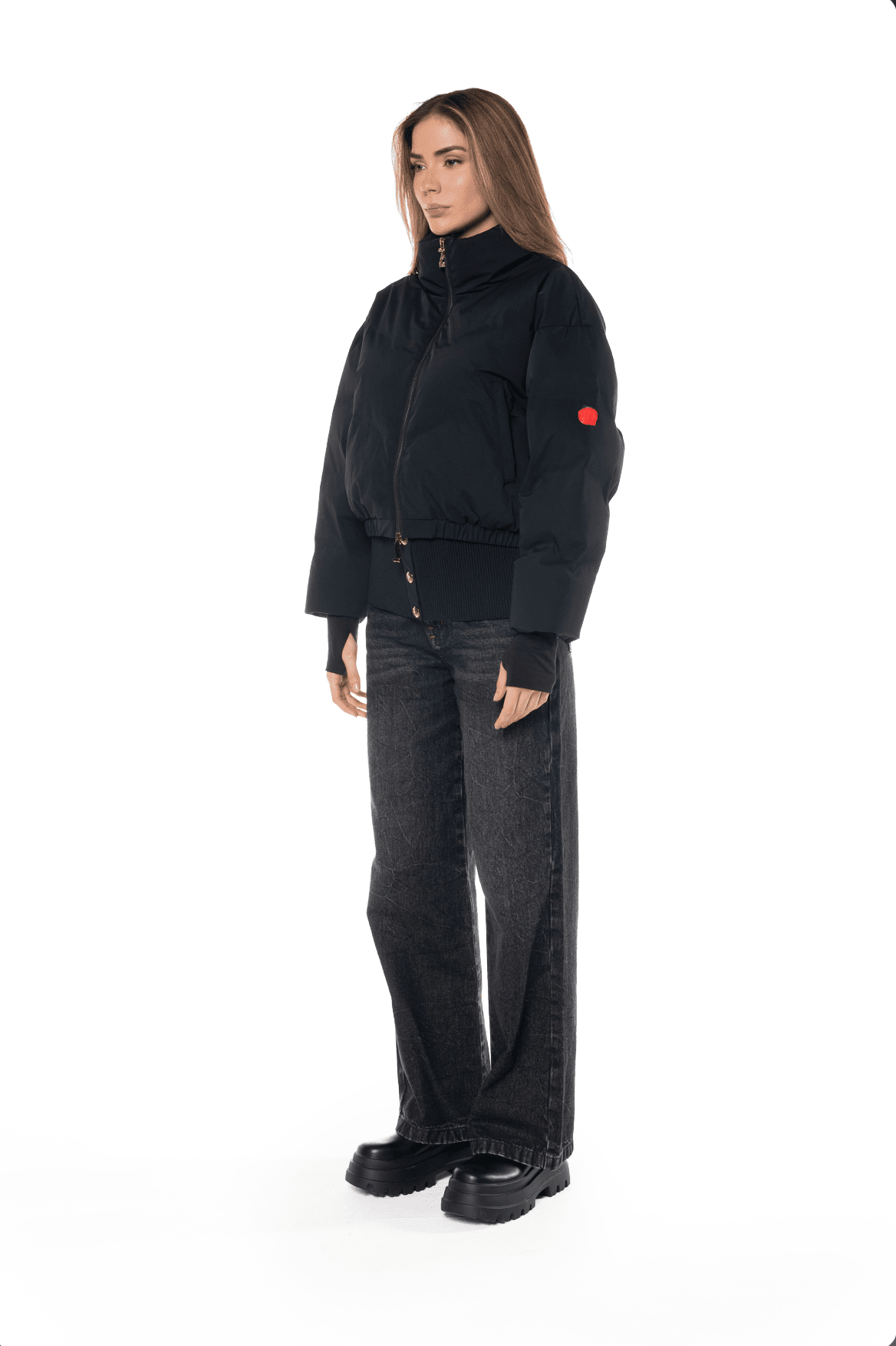 CHAQUETA CROP LYRA NEGRO FEMENINO CLEMONT - CLEMONT, LLC